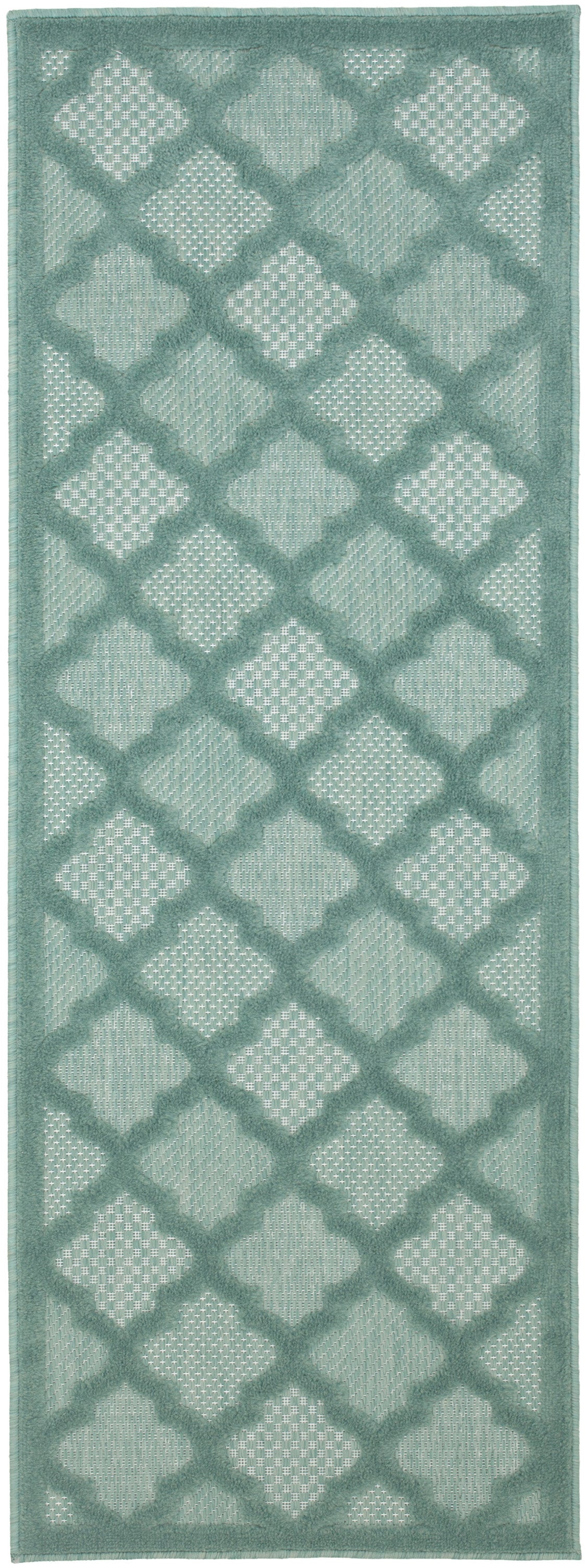 Easy Care NES01 Aqua Teal Rug - Runner