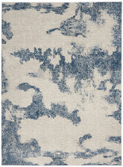 Etchings ETC03 Ivory Light Blue Rug - Rectangle