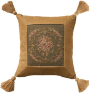 Vintage Pillow VAN10 Sage 15" x 15" Throw Pillows
