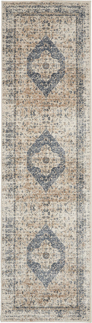 Malta MAI11 Ivory Blue Rug - Runner