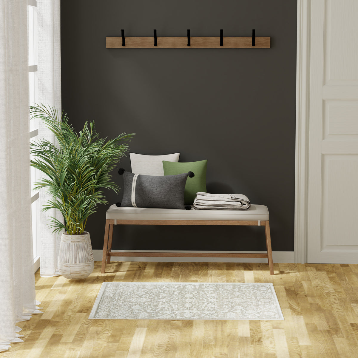 Dekor DEK03 Ivory Beige Rug - room scene