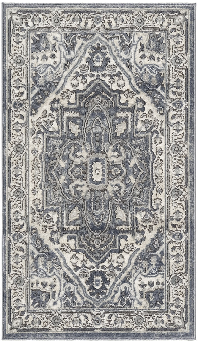 Quarry QUA18 Navy Ivory Rug - Rectangle