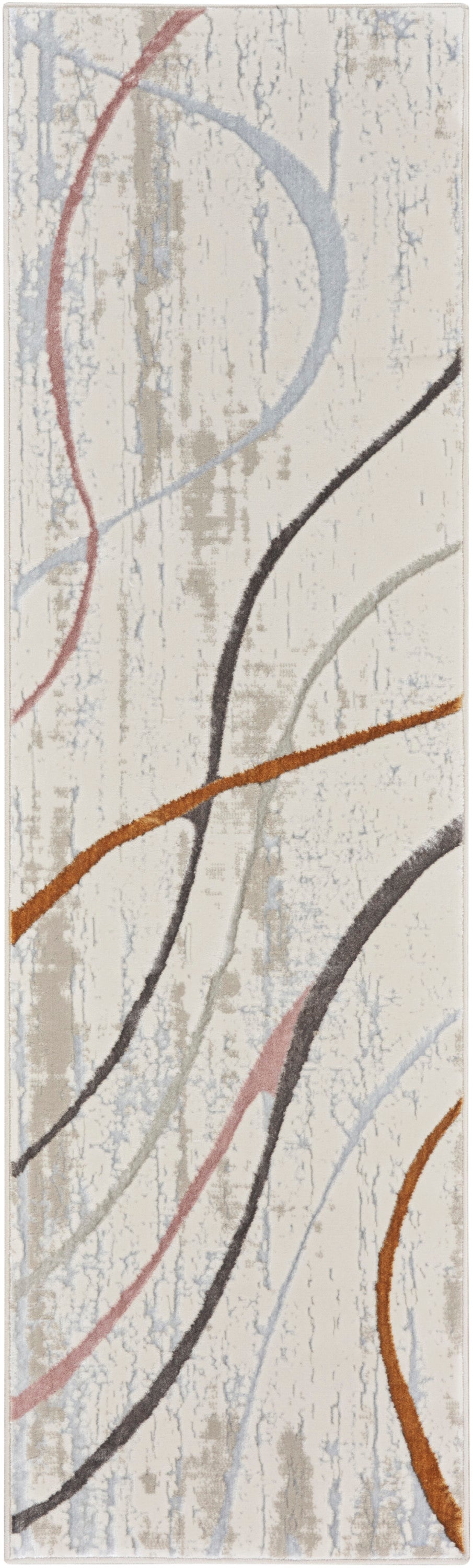 Glitz GLZ01 Ivory Multicolor Rug - Runner