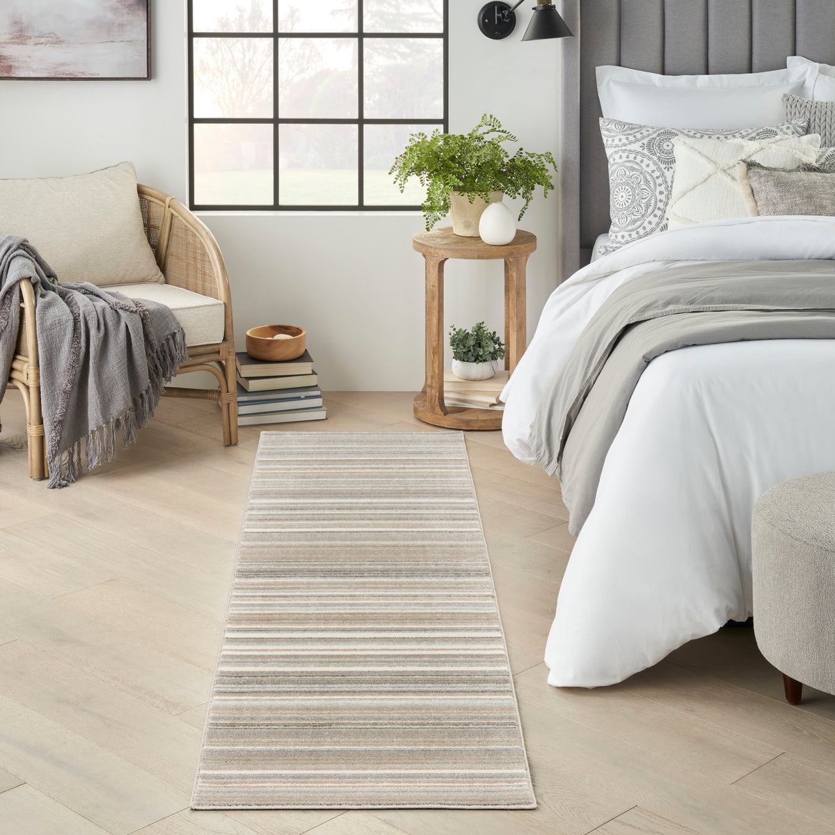 Marmara MRA07 Grey Ivory Teal Rug - room scene