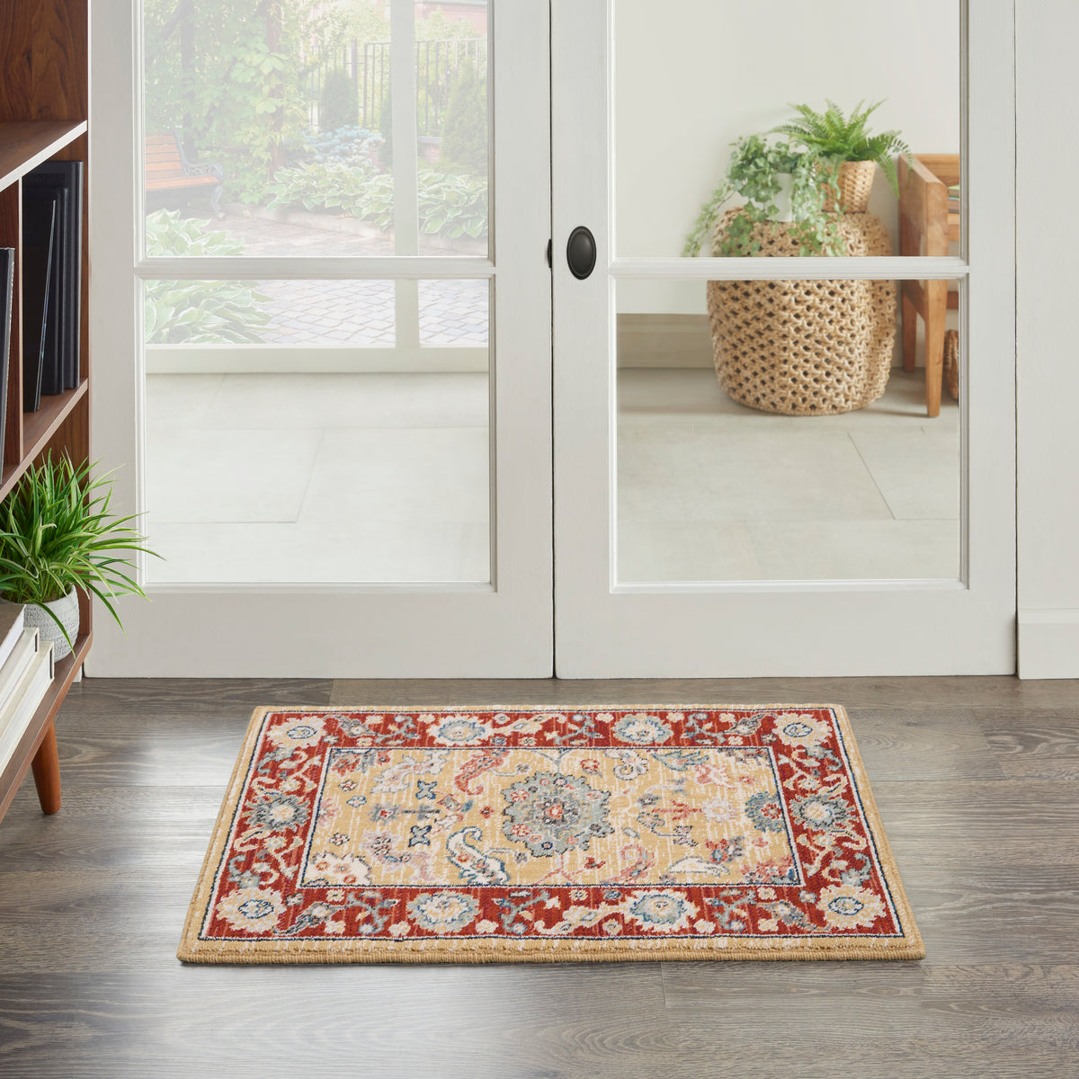 Parisa PSA07 Gold Brick Rug - room scene