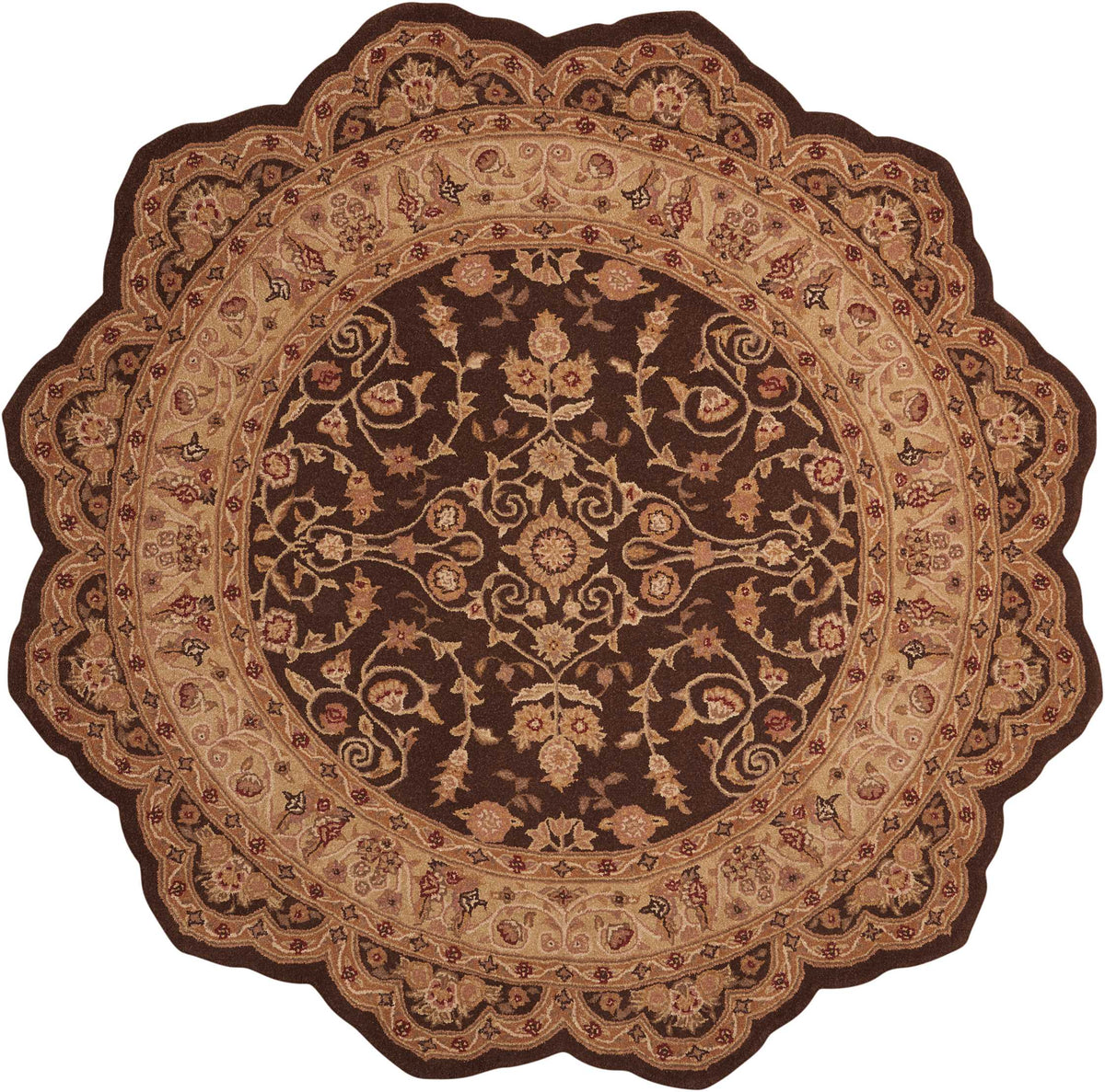 Heritage Hall HE05 Brown Rug - Free Form