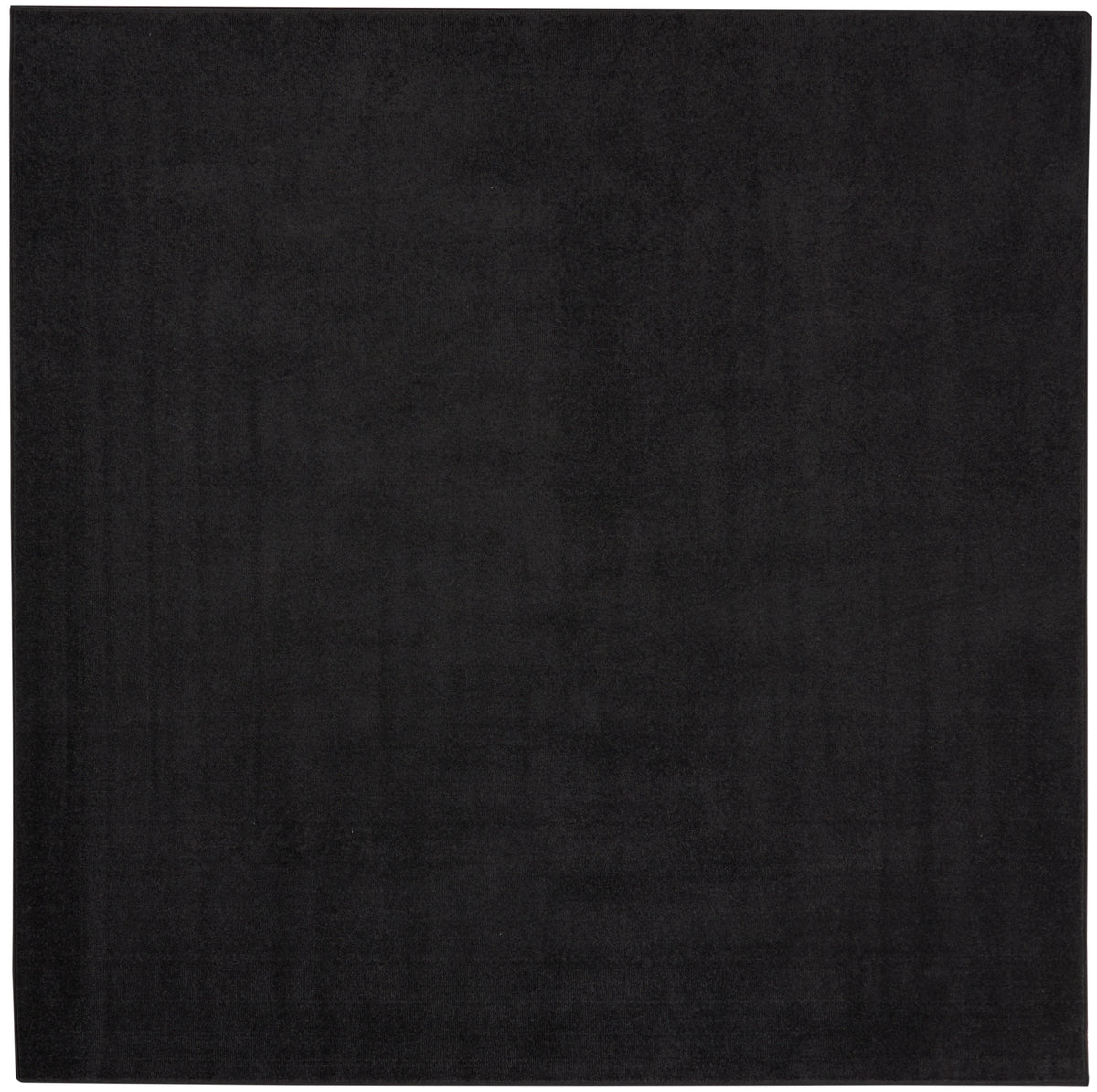 Nourison Essentials NRE01 Black Rug - Square