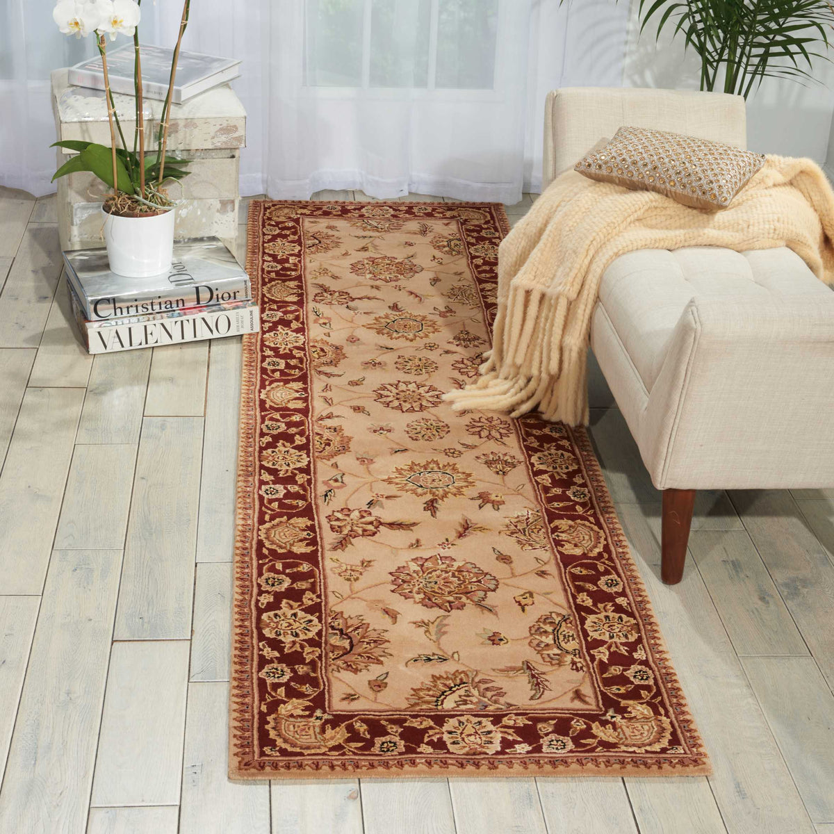 Nourison 2000 2205 Camel Rug - room scene