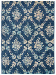 Tranquil TRA09 Navy Light Blue Rug - Rectangle