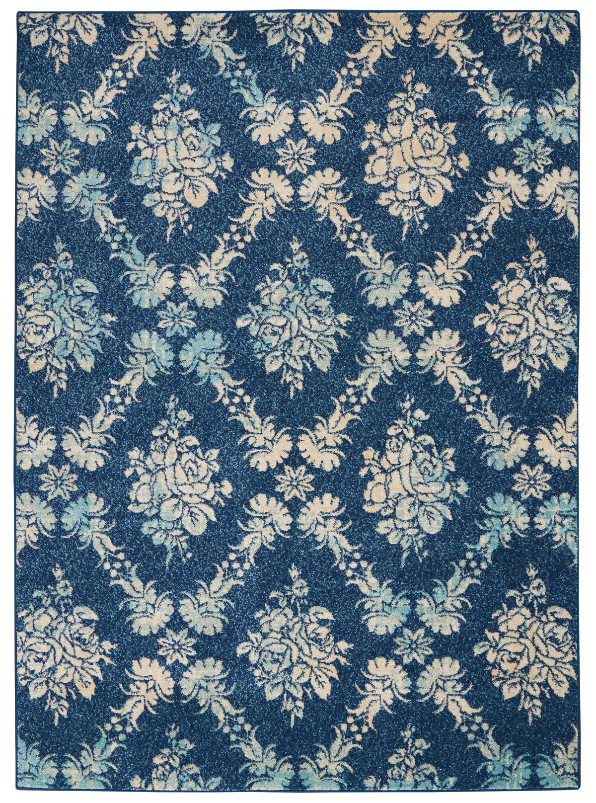 Tranquil TRA09 Navy Light Blue Rug - Rectangle