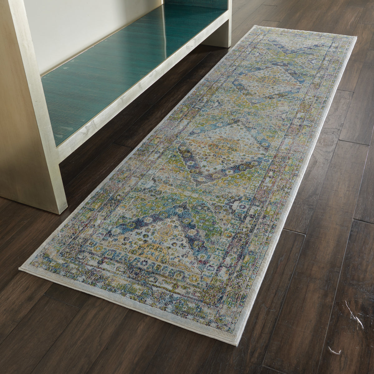 Ankara Global ANR07 Blue Green Rug - room scene