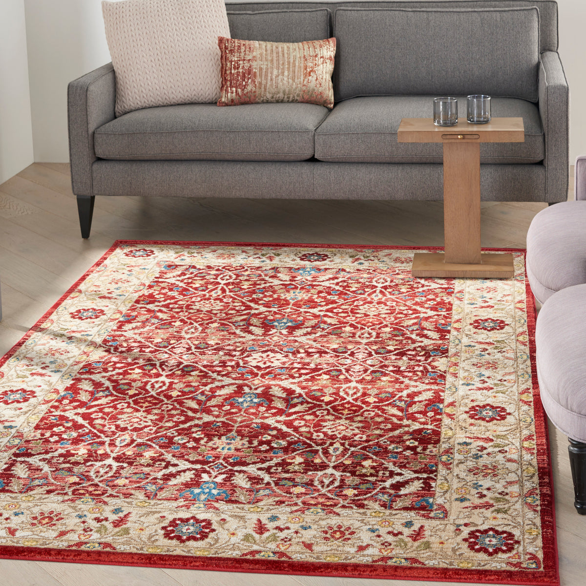 Karisma KAR03 Brick Ivory Rug - room scene