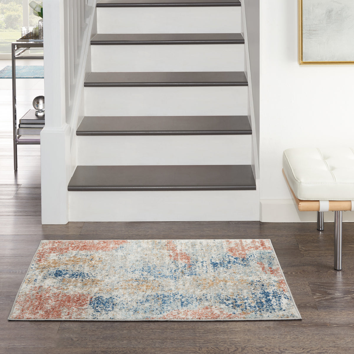 Quarry QUA10 Ivory Multicolor Rug - room scene