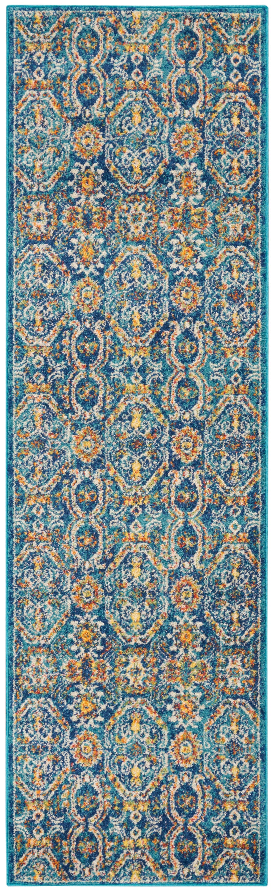 Allur ALR05 Blue Multicolor Rug - Runner