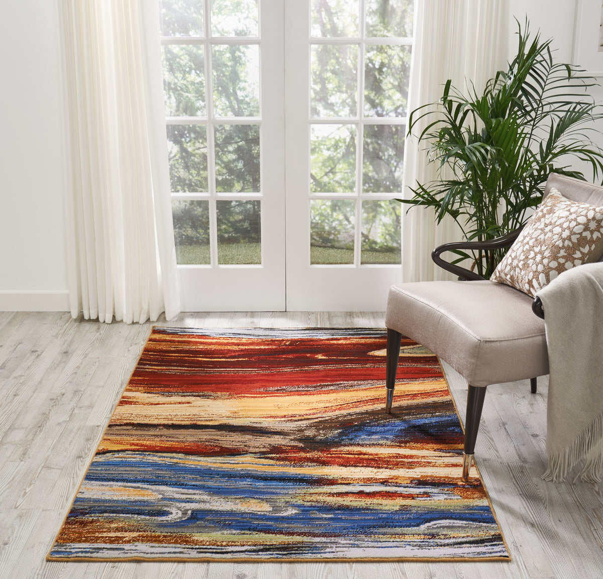 Chroma CRM04 Lava Flow Rug - room scene