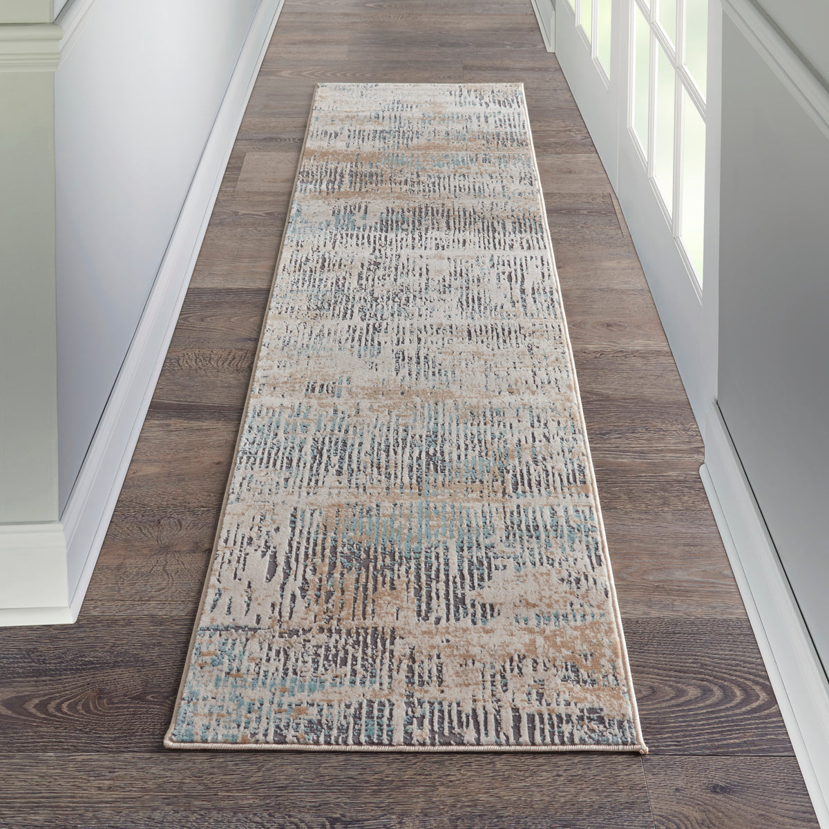 MA90 Uptown UPT03 Beige Aqua Rug - room scene