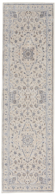 Silky Textures SLY08 Ivory Grey Rug - Runner