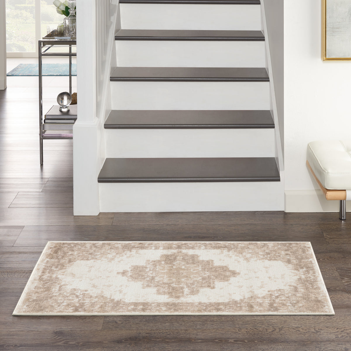 Grafix GRF14 Ivory Beige Rug - room scene