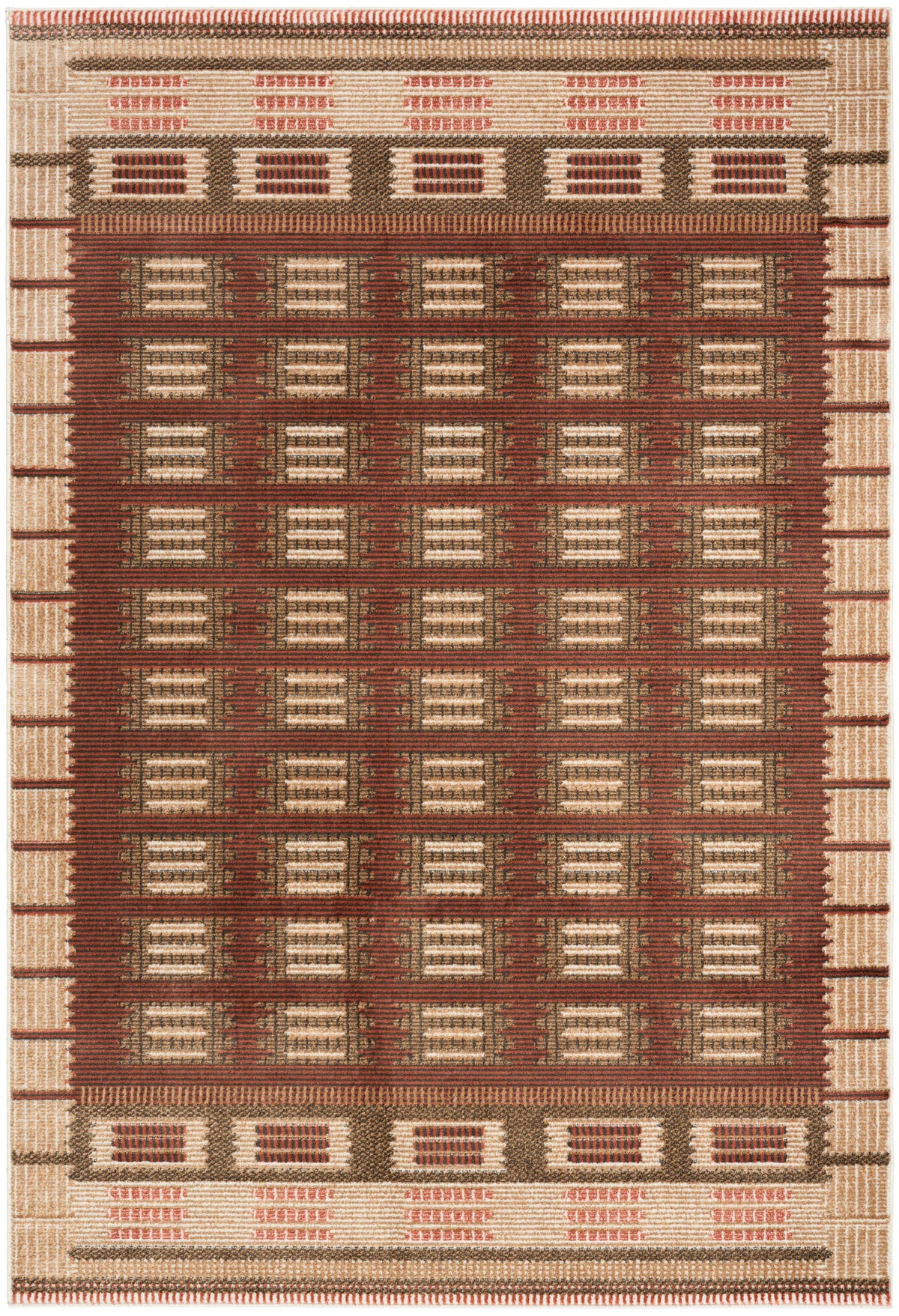 Nordic NRC16 Rust Rug - Rectangle