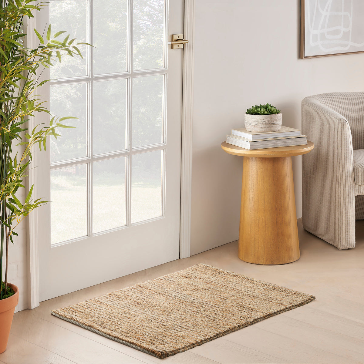 Pure Cord COD01 Taupe Rug - room scene