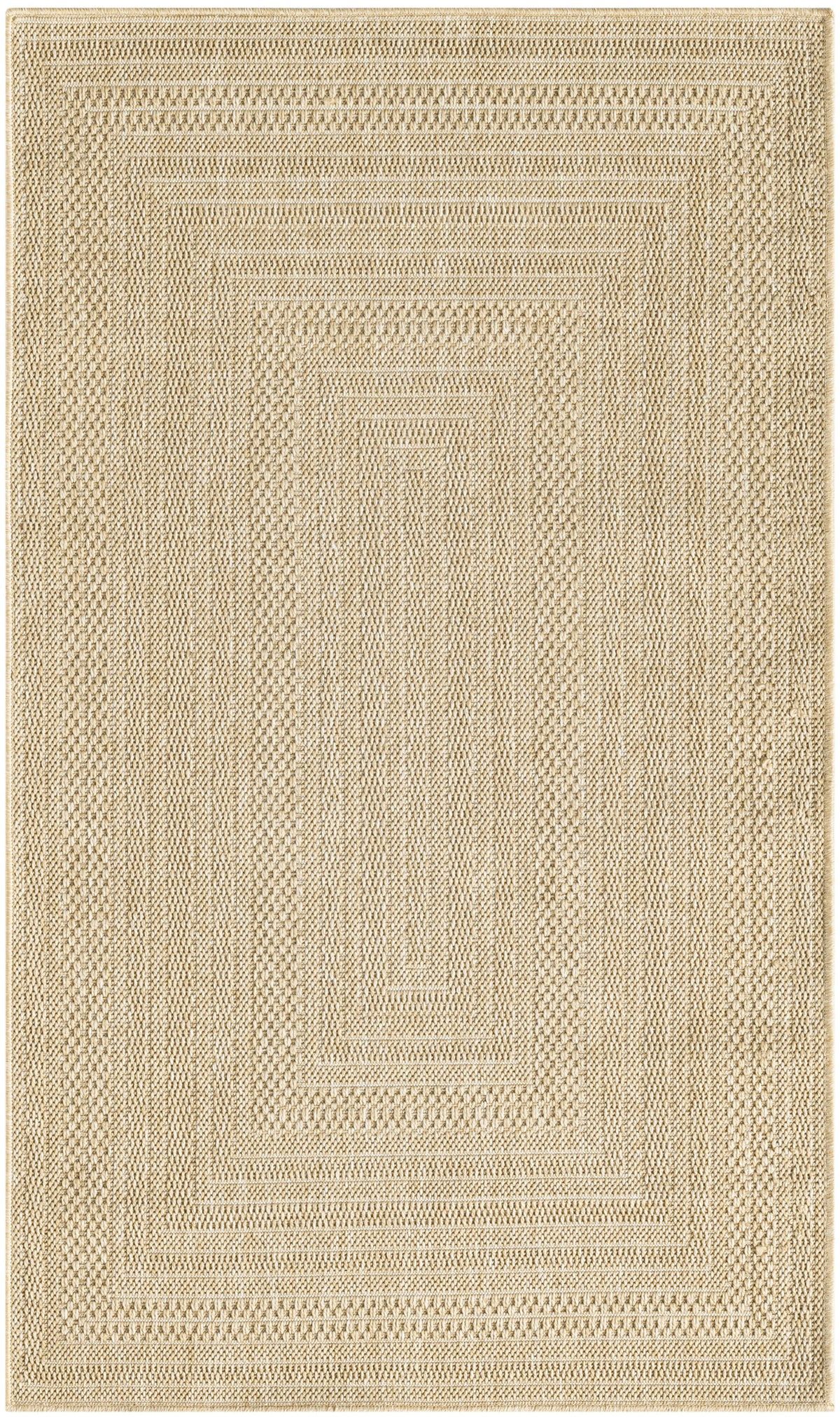 Tulum TLM04 Taupe Ivory Rug - Rectangle