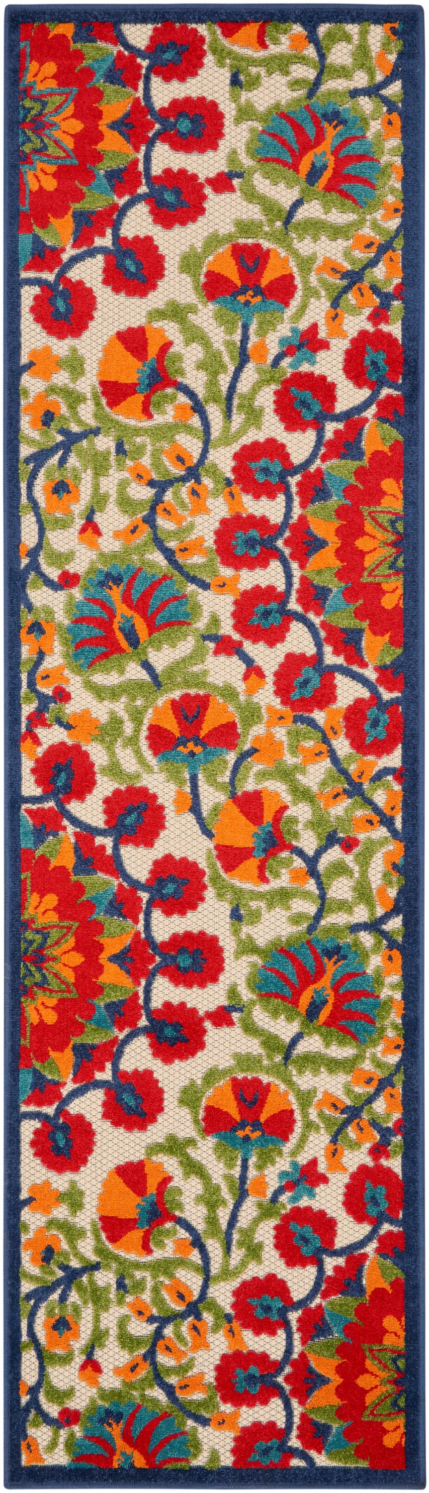 Aloha ALH20 Red Multicolor Rug - Runner