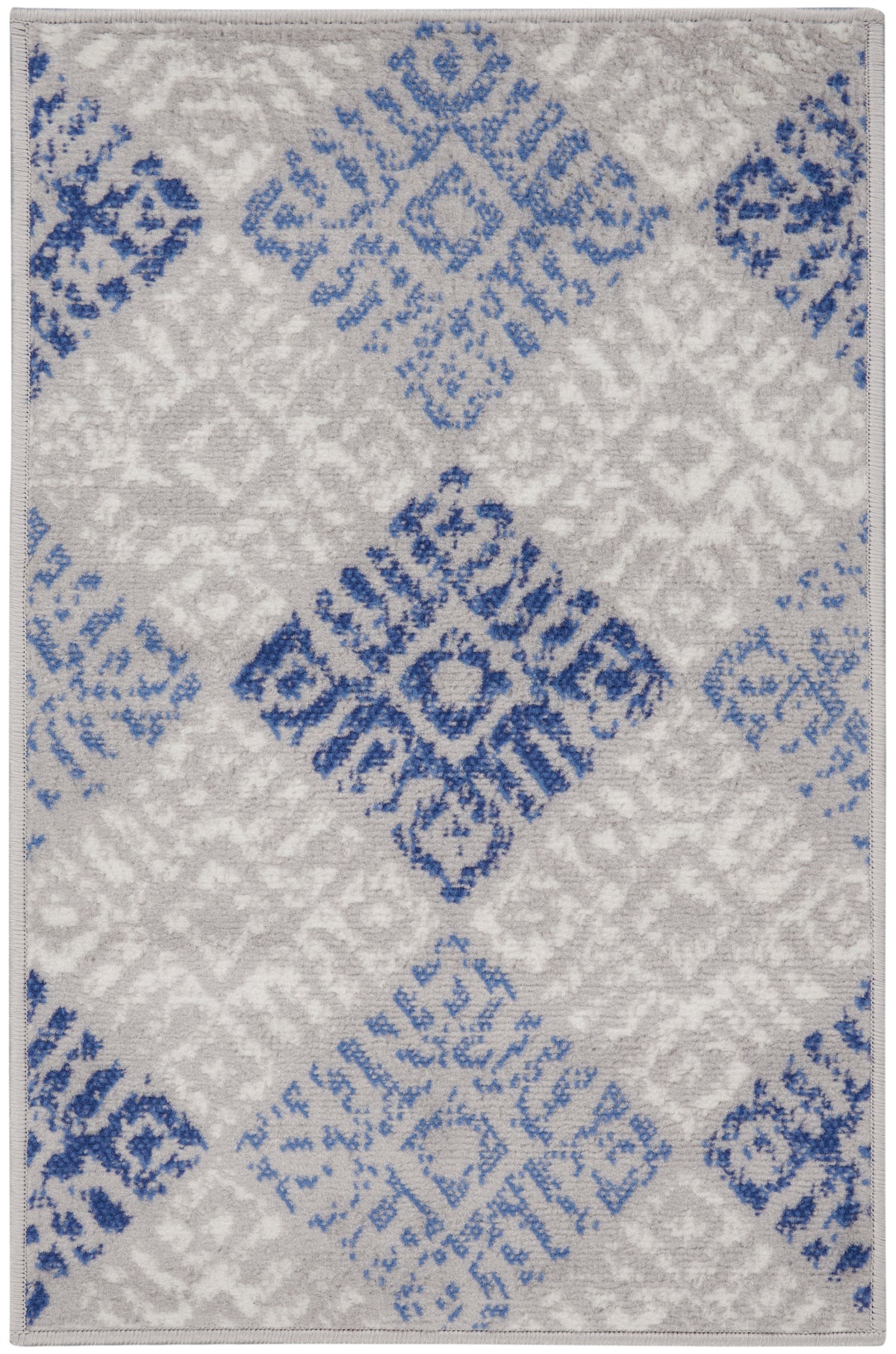 Whimsicle WHS18 Grey Blue Rug - Rectangle