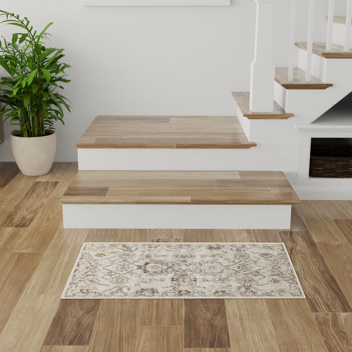 Oushak Home OUS01 Grey Rug - room scene