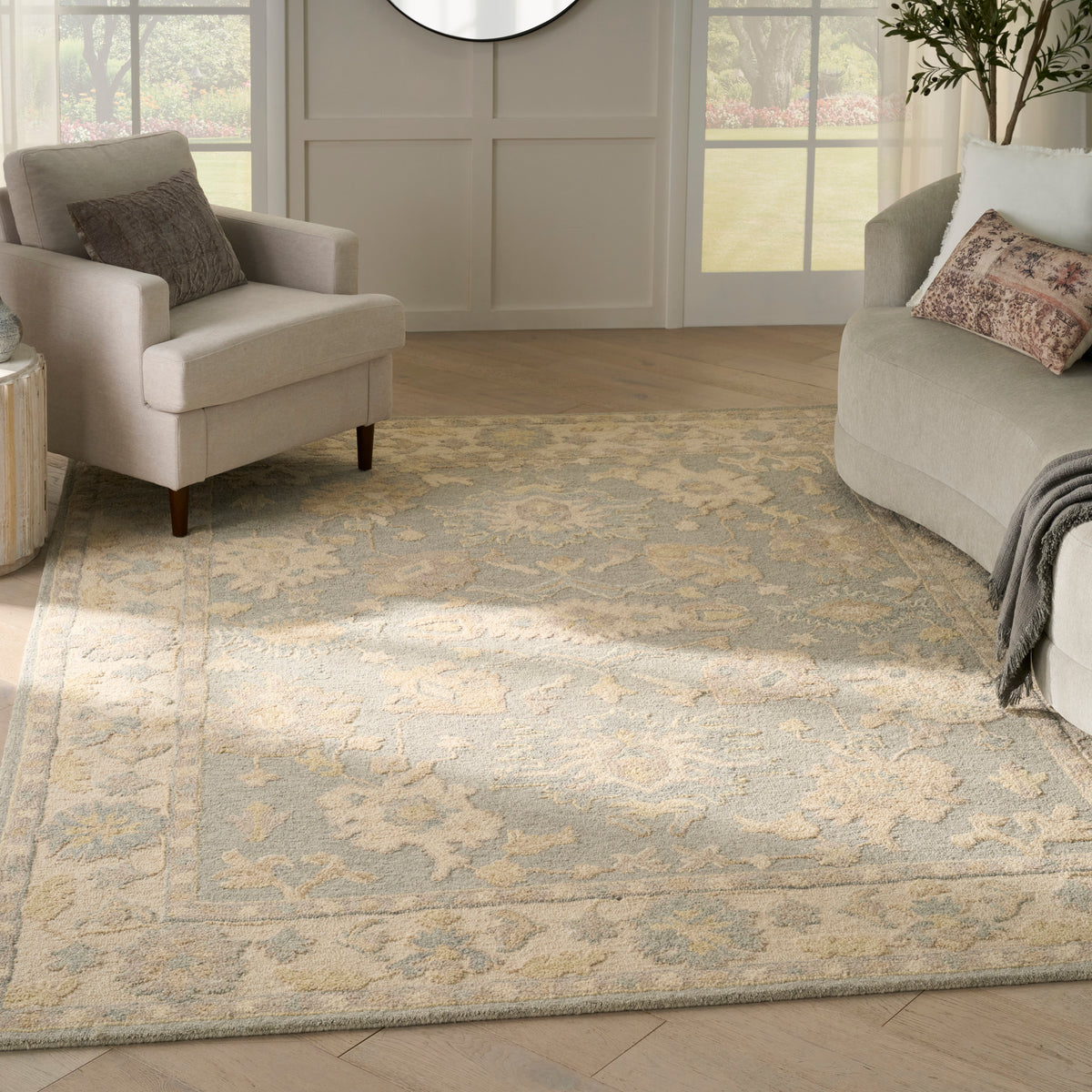 Maison MSO03 Blue Ivory Rug - room scene