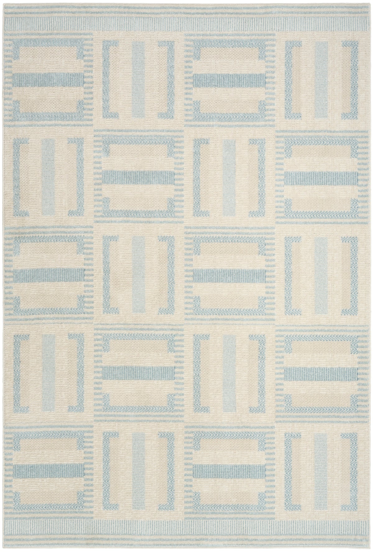 Nordic NRC11 Ivory Blue Rug - Rectangle