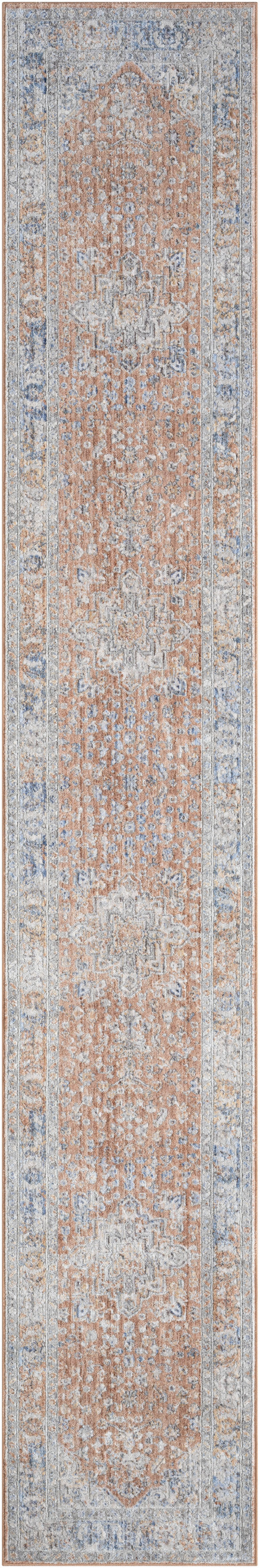 Elegant Heirlooms ELH01 Blue Multicolor Rug - Runner