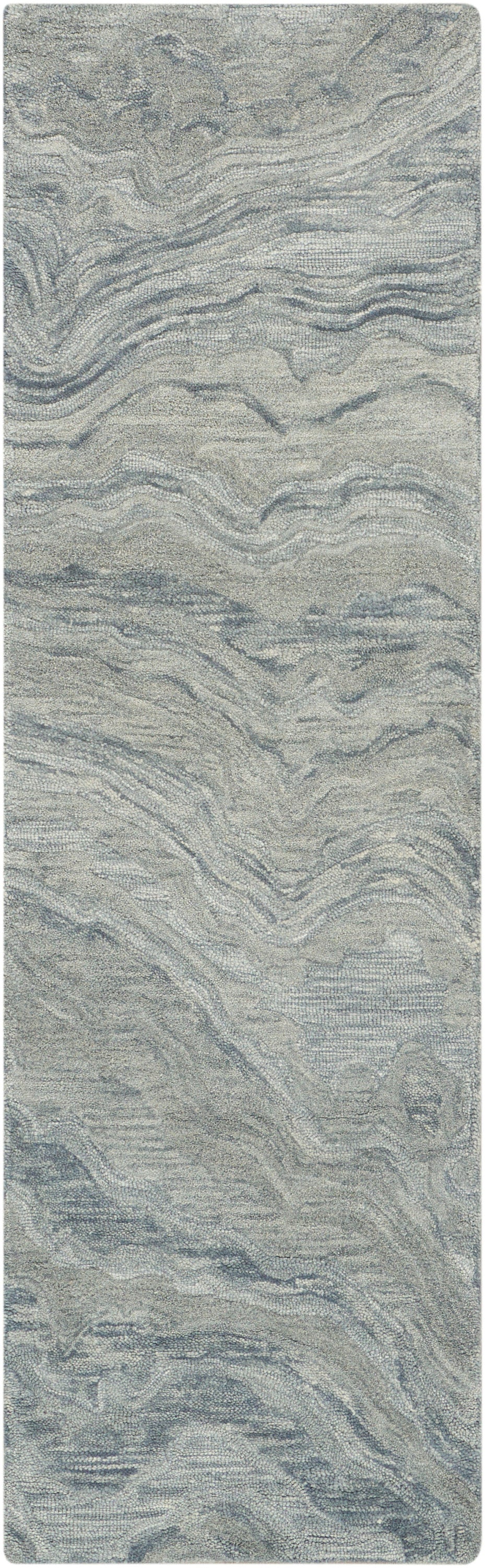 Graceful GRU01 Blue Rug - Runner