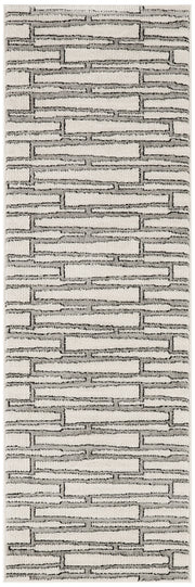 Nordic NRC02 Ivory Grey Rug - Runner