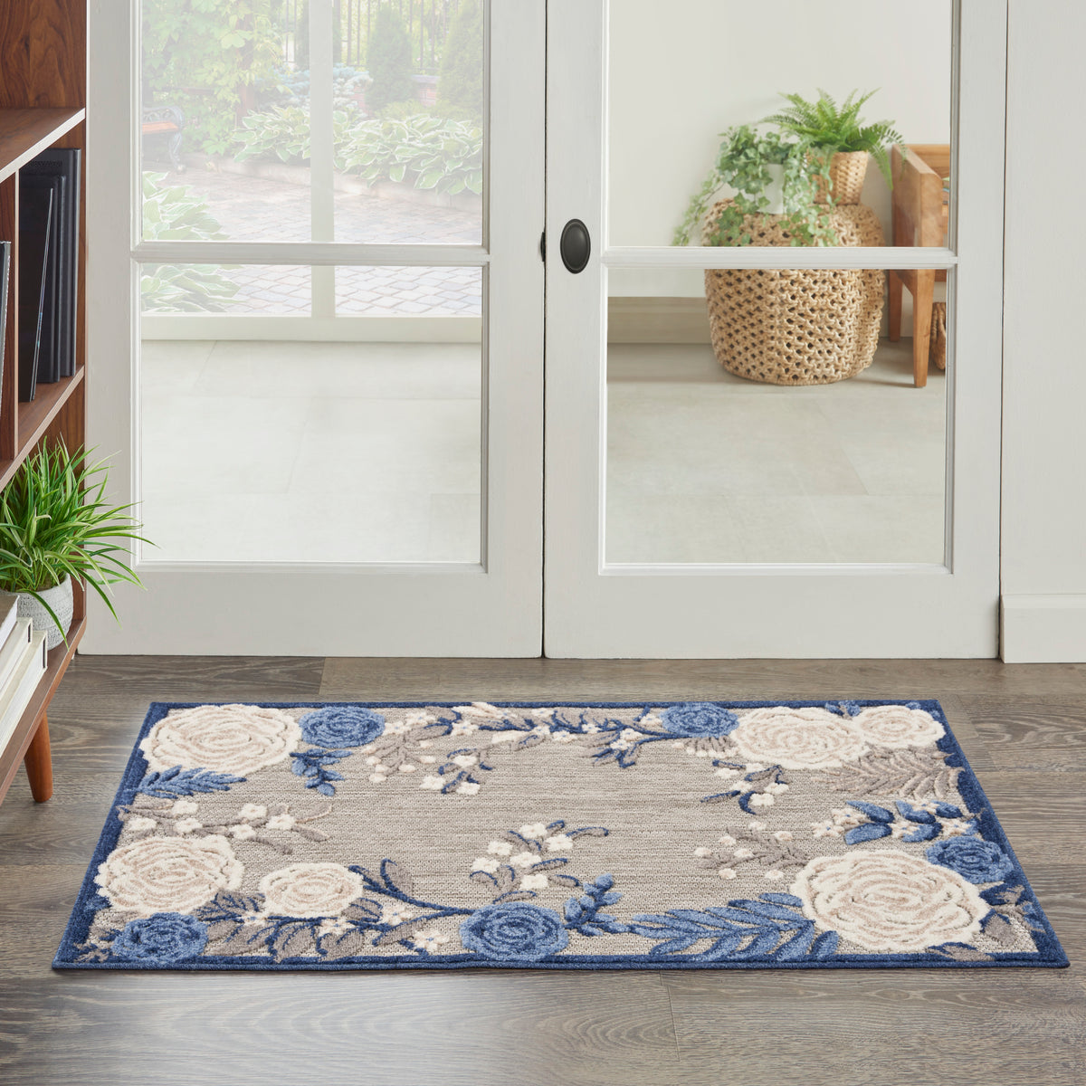 Aloha ALH32 Blue Grey Rug - room scene