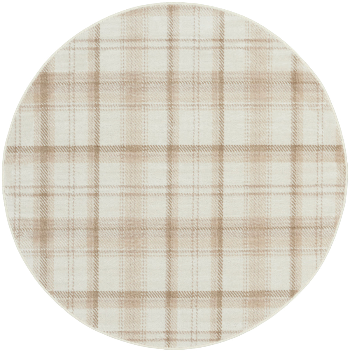 Grafix GRF03 Ivory Beige Rug - Round