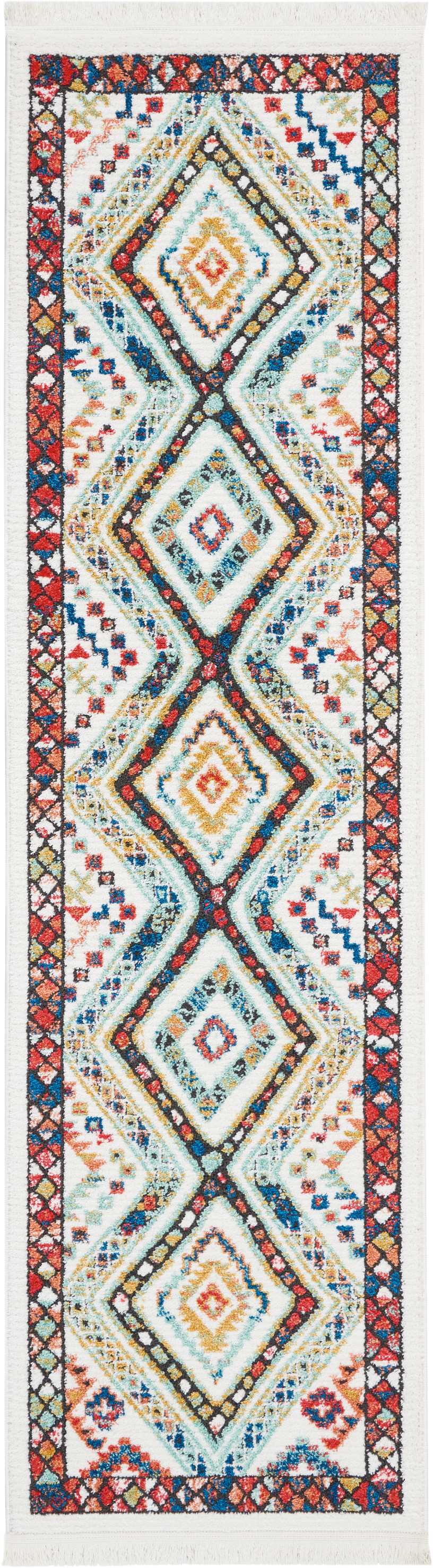 South Western NAV02 White Rug - Runner