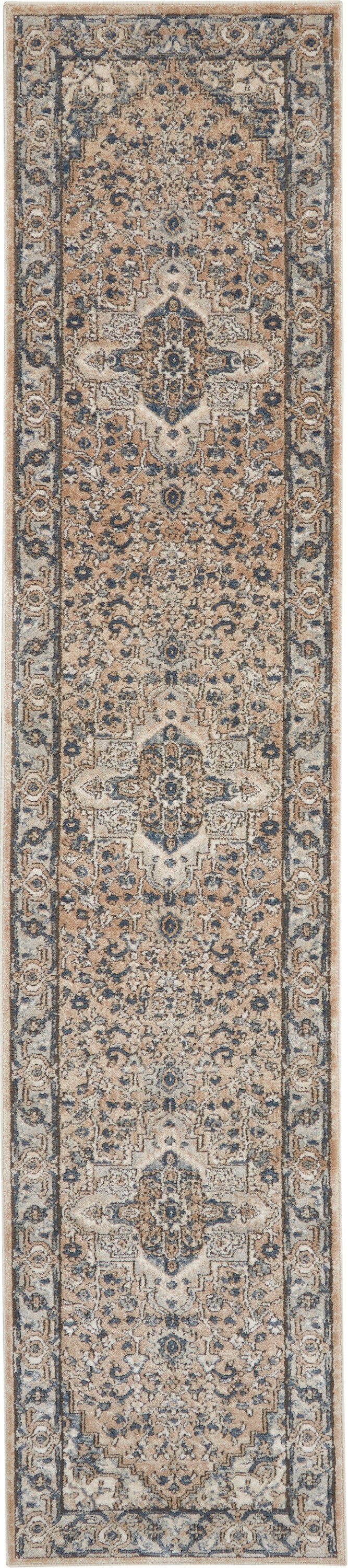 Quarry QUA05 Beige Grey Rug - Runner