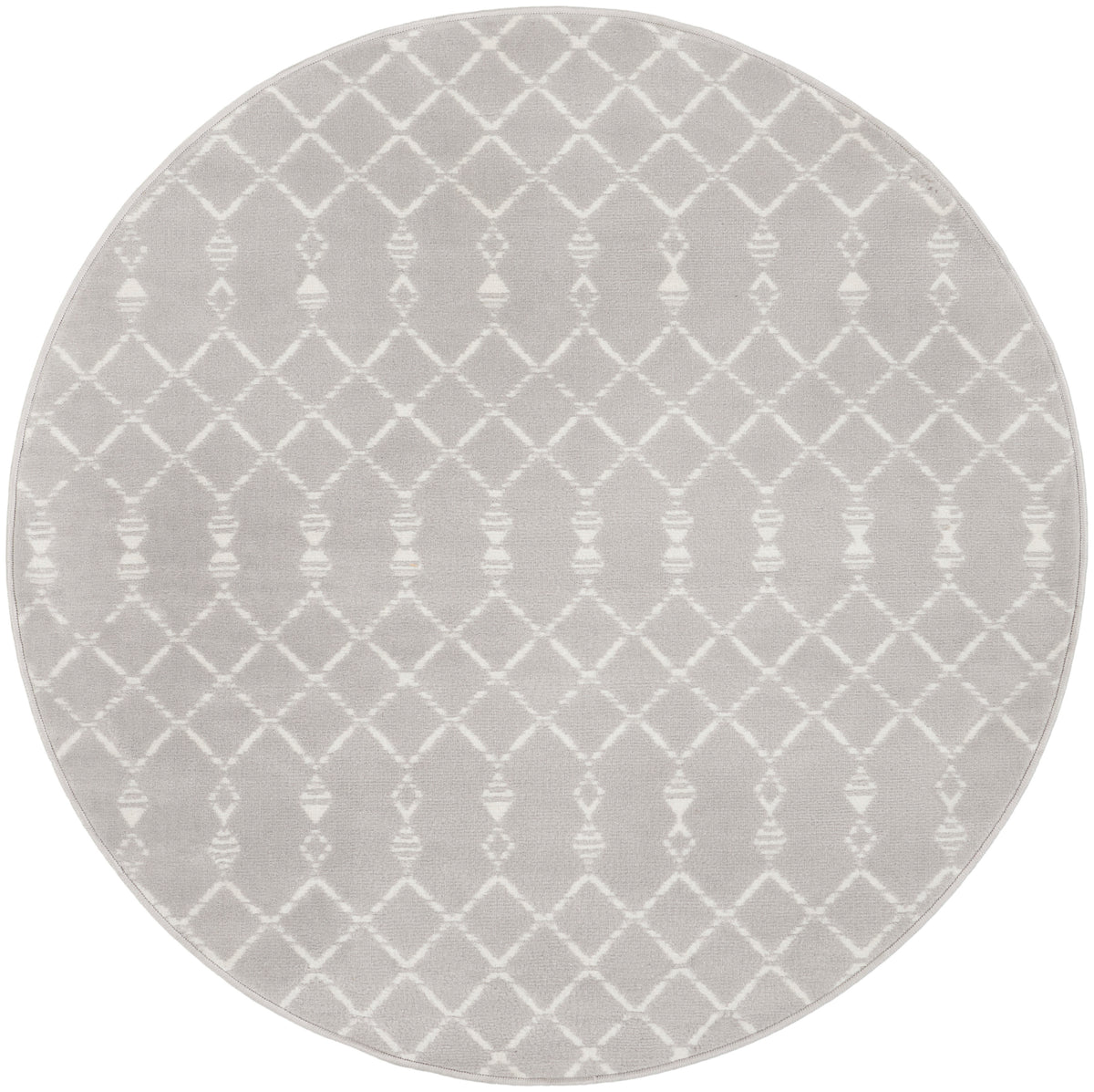 Whimsicle WHS02 Grey Rug - Round