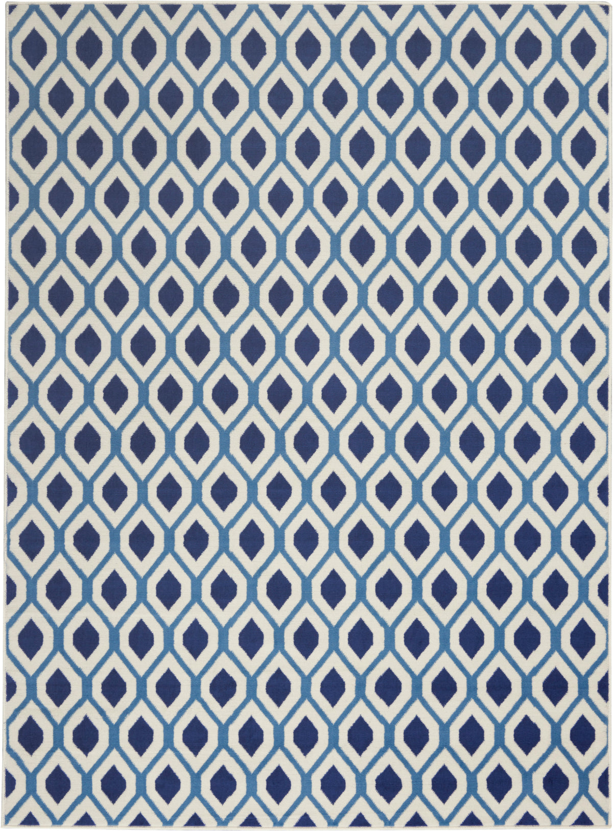Grafix GRF22 White Navy Rug - Rectangle