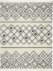 Serenity Shag SRS02 Ivory Slate Rug - Rectangle