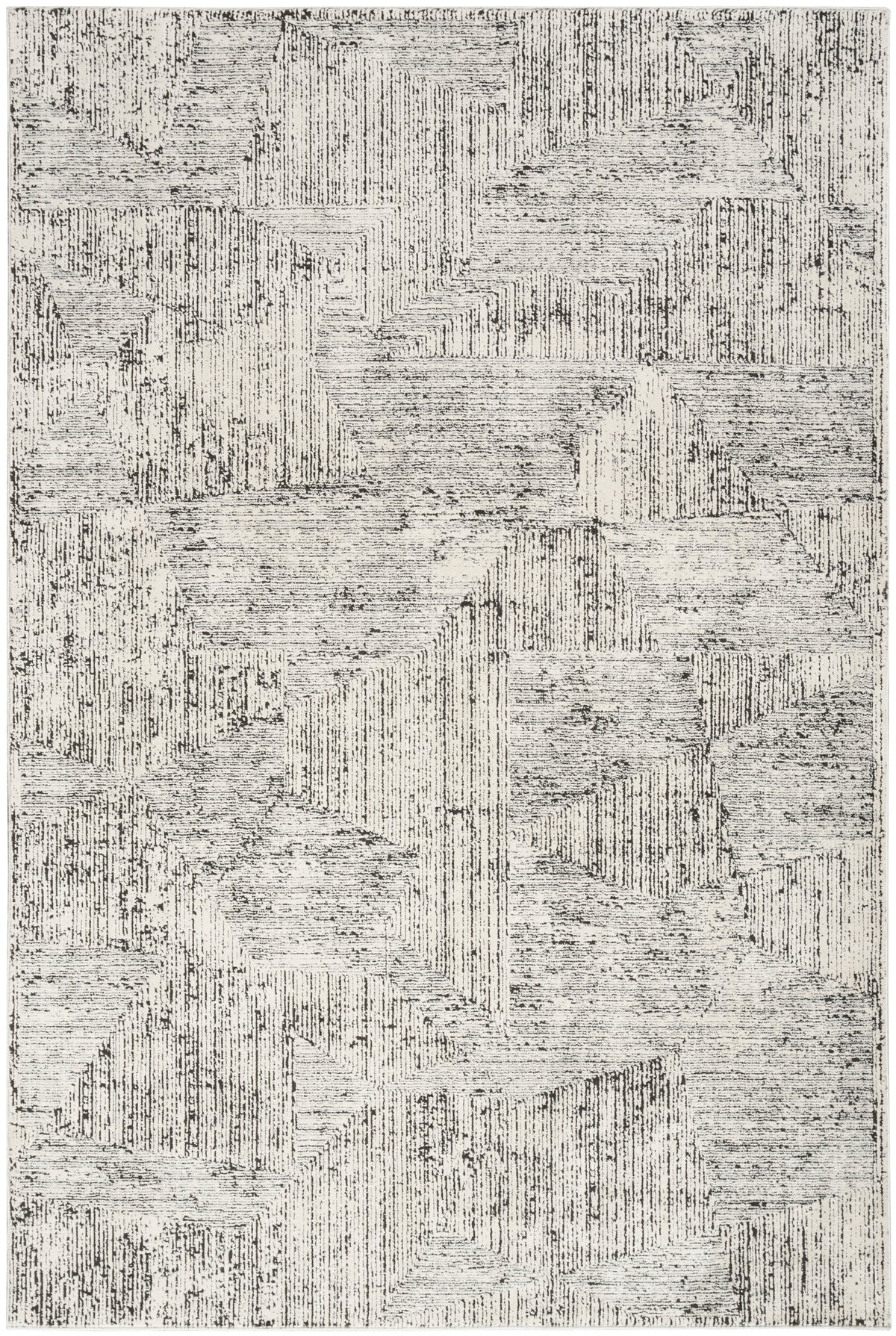 CK024 Irradiant IRR01 Cream Black Rug - Rectangle