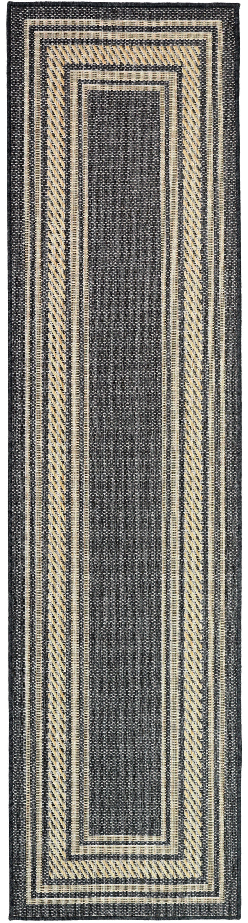 Horizon Indoor/Outdoor HOZ03 Charcoal Rug - Runner
