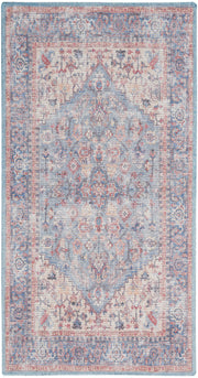 New Concept Washables SR104 Blue Multicolor Rug - Rectangle