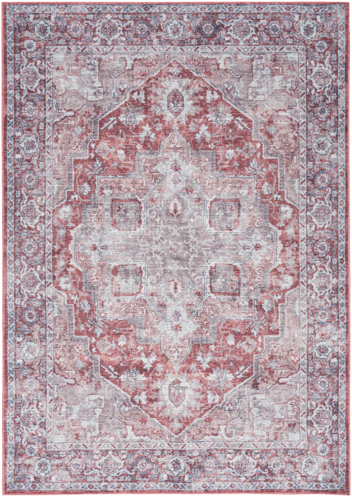 New Concept Washables SR101 Ivory Brick Rug - Rectangle