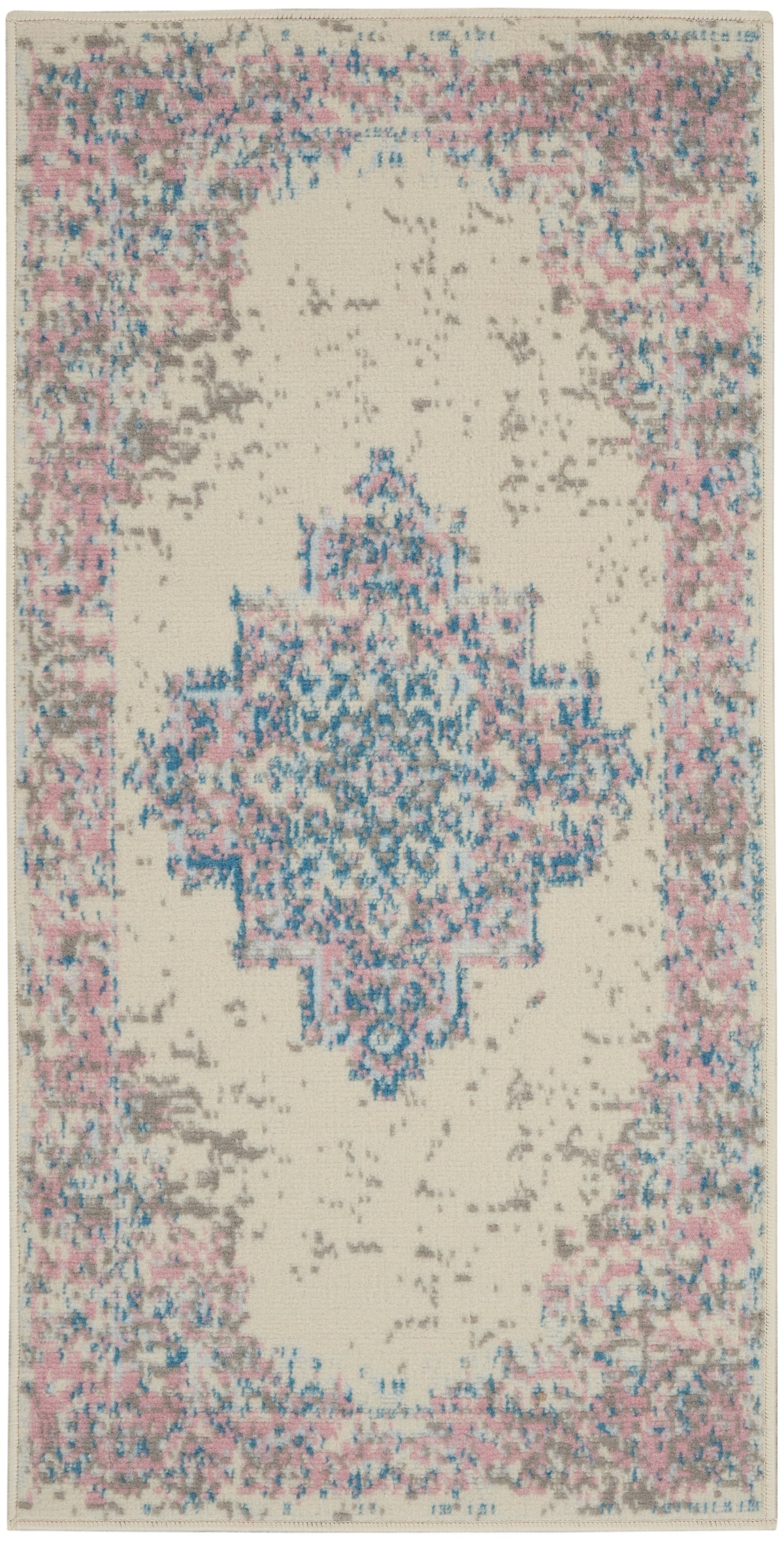 Grafix GRF14 Ivory Pink Rug - Rectangle