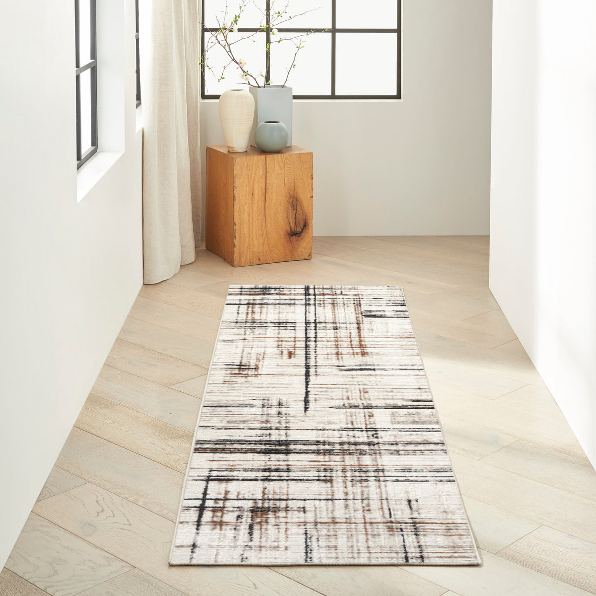 CK029 Captivating CVT08 Ivory Multicolor Rug - room scene