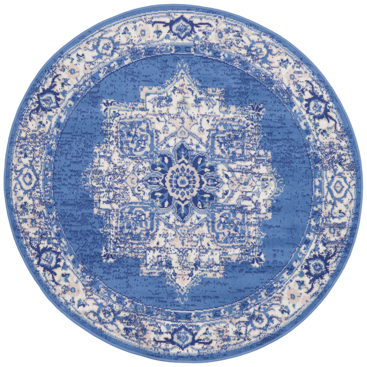 Whimsicle WHS03 Navy Rug - Round