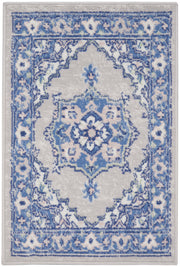 Whimsicle WHS03 Grey Blue Rug - Rectangle