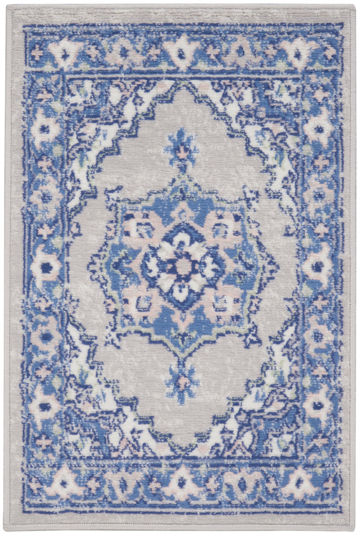 Whimsicle WHS03 Grey Blue Rug - Rectangle