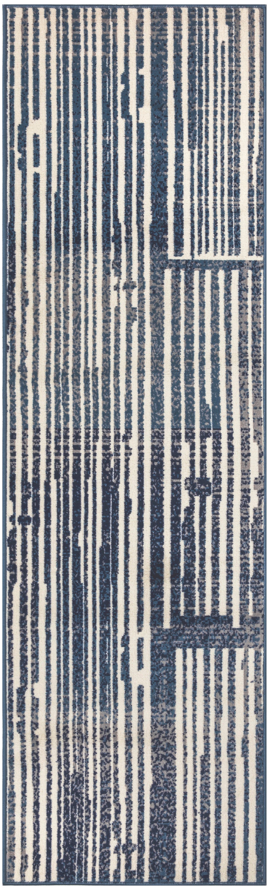 Grafix GRF42 Blue Grey Rug - Runner